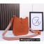Hermes Mini Evelyne Bag In Original Togo Leather Orange with Gold Hardware (Machine Made)