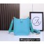 Hermes Mini Evelyne Bag In Original Togo Leather Macaron Blue with Gold Hardware (Machine Made)