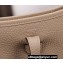 Hermes Mini Evelyne Bag In Original Togo Leather Apricot with Silver Hardware (Machine Made)