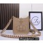 Hermes Mini Evelyne Bag In Original Togo Leather Apricot with Gold Hardware (Machine Made)