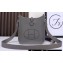 Hermes Mini Evelyne Bag In Original Togo Leather Gray with Silver Hardware (Machine Made)