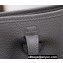 Hermes Mini Evelyne Bag In Original Togo Leather Gray with Silver Hardware (Machine Made)