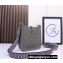 Hermes Mini Evelyne Bag In Original Togo Leather Gray with Gold Hardware (Machine Made)