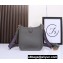 Hermes Mini Evelyne Bag In Original Togo Leather Gray with Gold Hardware (Machine Made)