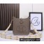 Hermes Mini Evelyne Bag In Original Togo Leather Elephant Gray with Gold Hardware (Machine Made)