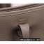 Hermes Mini Evelyne Bag In Original Togo Leather Elephant Gray with Gold Hardware (Machine Made)