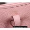 Hermes Mini Evelyne Bag In Original Togo Leather Pink with Gold/Silver Hardware (Machine Made)