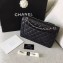 Chanel Original Quality Jumbo Classic Flap Bag 1113 in Caviar Leather Black with Silver Hardware