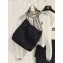 Chanel Denim CHANEL 22 Handbag AS3261 Black 2023