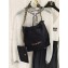 Chanel Denim CHANEL 22 Small Handbag AS3260 Black 2023