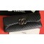 Chanel Leather Chevron Pouch Clutch Bag Black 2023