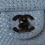 Chanel Crystal Studs Classic Small Handbag A0116 Blue 2023