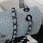 Chanel Crystal Studs Classic Handbag A0112 Blue 2023