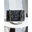 Chanel Embroidered Tweed, Strass, Glass Pearls & Gold-Tone Metal Small Classic Handbag A01113 Black 2023