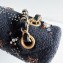 Chanel Embroidered Tweed, Strass, Glass Pearls & Gold-Tone Metal Small Classic Handbag A01113 Black 2023