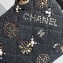 Chanel Embroidered Tweed, Strass, Glass Pearls & Gold-Tone Metal Small Classic Handbag A01113 Black 2023