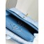 Chanel Embroidered Denim, Sequins & Silver-Tone Metal Classic Handbag A01112 Blue 2023