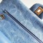 Chanel Embroidered Denim, Sequins & Silver-Tone Metal Classic Handbag A01112 Blue 2023