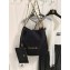 Chanel Denim CHANEL 22 Handbag AS3261 Black 2023