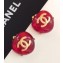 Chanel Clip-on Earrings Red  2018