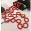Chanel Resin Long Necklace A58742 Red 2018