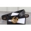 Gucci GG Buckle Calfskin Belt with Charms 38mm Width Black