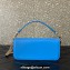 Valentino Locò Shoulder Bag In Calfskin Leather With Enamel 6031 Blue 2023