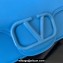 Valentino Locò Shoulder Bag In Calfskin Leather With Enamel 6031 Blue 2023