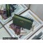 Dior Caro Zipped Pouch with Chain Bag in Supple Cannage Calfskin Green 2022