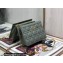 Dior Caro Zipped Pouch with Chain Bag in Supple Cannage Calfskin Gray 2022
