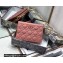 Dior Caro Zipped Pouch with Chain Bag in Supple Cannage Calfskin Pink 2022