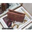 Dior Caro Zipped Pouch with Chain Bag in Supple Cannage Calfskin Pink 2022