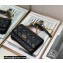 Dior Caro Belt Pouch with Chain Bag in Supple Cannage Calfskin Black 2022