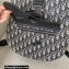 Dior Oblique Jacquard and Black Grained Calfskin Gallop Backpack Bag 2022