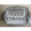 Dior Gray CD Diamond Canvas and Smooth Calfskin Hit The Road Messenger Bag 2022