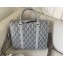 Dior Gray CD Diamond Canvas and Smooth Calfskin Lingot Briefcase Bag 2022