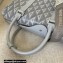 Dior Gray CD Diamond Canvas and Smooth Calfskin Lingot Briefcase Bag 2022