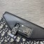Dior Oblique Jacquard and Black Smooth Calfskin Mini Saddle Bag 2022
