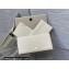 Lady Dior Pouch Bag in Cannage Calfskin with Diamond Motif White 2022