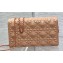Lady Dior Pouch Bag in Cannage Calfskin with Diamond Motif Beige 2022