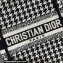 Dior Mini Book Tote Phone Bag in Houndstooth Embroidery Black 2022