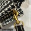 Dior Mini Book Tote Phone Bag in Houndstooth Embroidery Black 2022