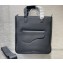 Dior Black Grained Calfskin Saddle Tote Bag with Shoulder Strap 2022
