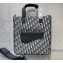Dior Oblique Jacquard Saddle Tote Bag with Shoulder Strap 2022