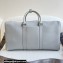 Dior Gray Grained Calfskin with 'Christian Dior 1947' Signature Lingot 50 Duffle Bag 2022