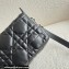 Dior Small Diorcamp Bag Black in Macrocannage Calfskin 2022