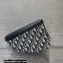 Dior Oblique Jacquard and Black Smooth Calfskin Mini Saddle Bag 2022