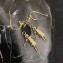 Chanel Coco Vintage Robot Pendant Earrings Gold/Crystal 2018