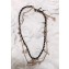 Chanel Chain and Leather Necklace with Pearls Gold/Black/White 2018