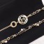 Chanel Chain Long Necklace with Bow A58265 Gold/Black/Pearly White 2018